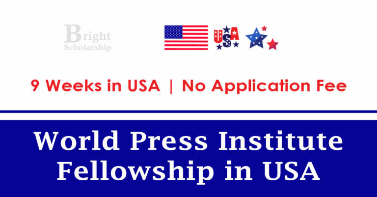 World Press Institute Fellowship 2026 in USA (Fully Funded)