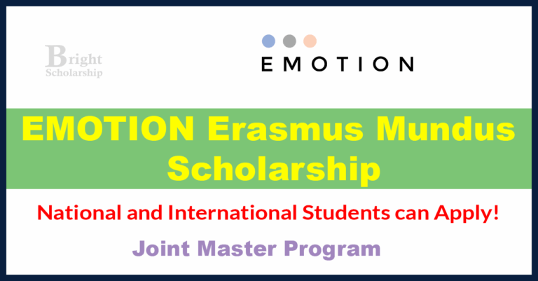 Erasmus Mundus EMOTION Scholarship 2026 (Fully Funded)