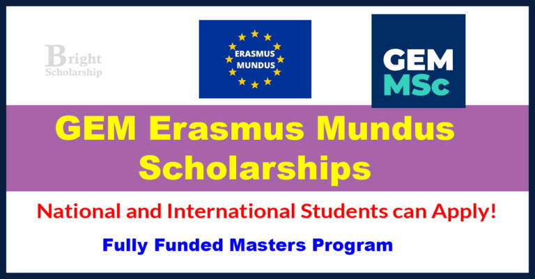 Erasmus Mundus GEM Scholarship 2026 (Fully Funded)