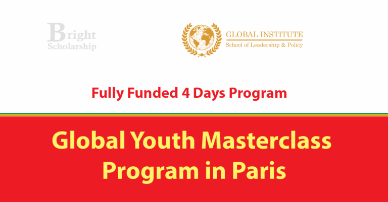 Global Youth Masterclass Paris 2026 in France (Fully Funded)