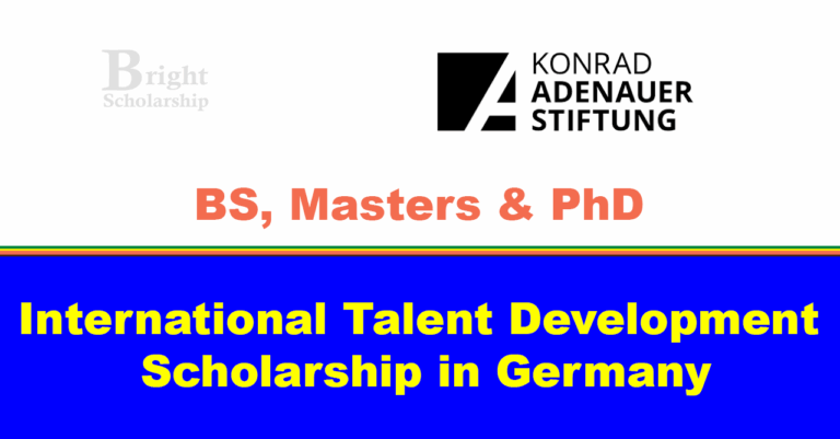 KAS International Talent Development Scholarship 2026 in Germany (Fully Funded)