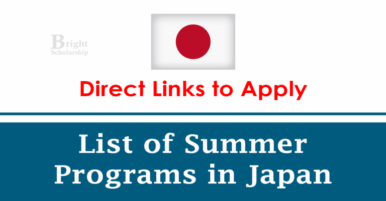 List of Summer Programs in Japan 2026 Direct Apply Links