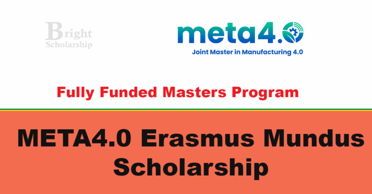 Erasmus Mundus META4.0 Scholarship 2026 (Fully Funded)