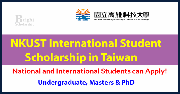 NKUST International Student Scholarship 2026 in Taiwan (Funded)