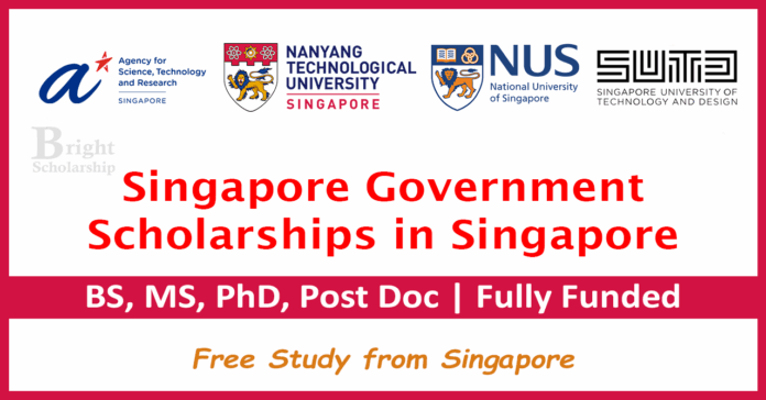 Singapore Government Scholarships 2026 in Singapore (Fully Funded)