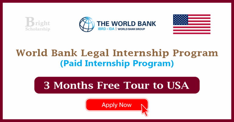 World Bank Legal Internship Program 2026 in USA (Paid)