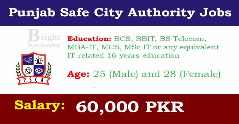 267 Punjab Safe City Authority Jobs 2026 | PSCA Jobs Apply online – www.psca.gop.pk