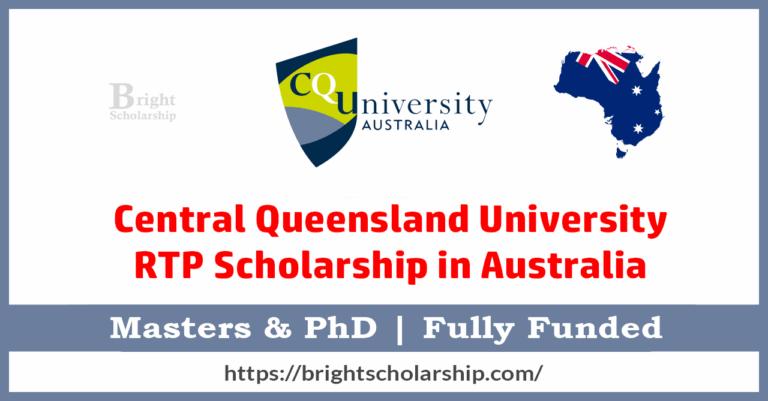 Central Queensland University RTP Scholarship 2026 in Australia (Fully Funded)
