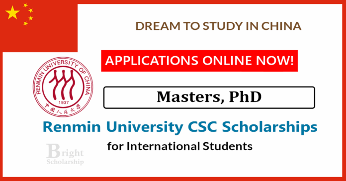 Renmin University CSC Scholarships 2026 in China (Fully Funded)