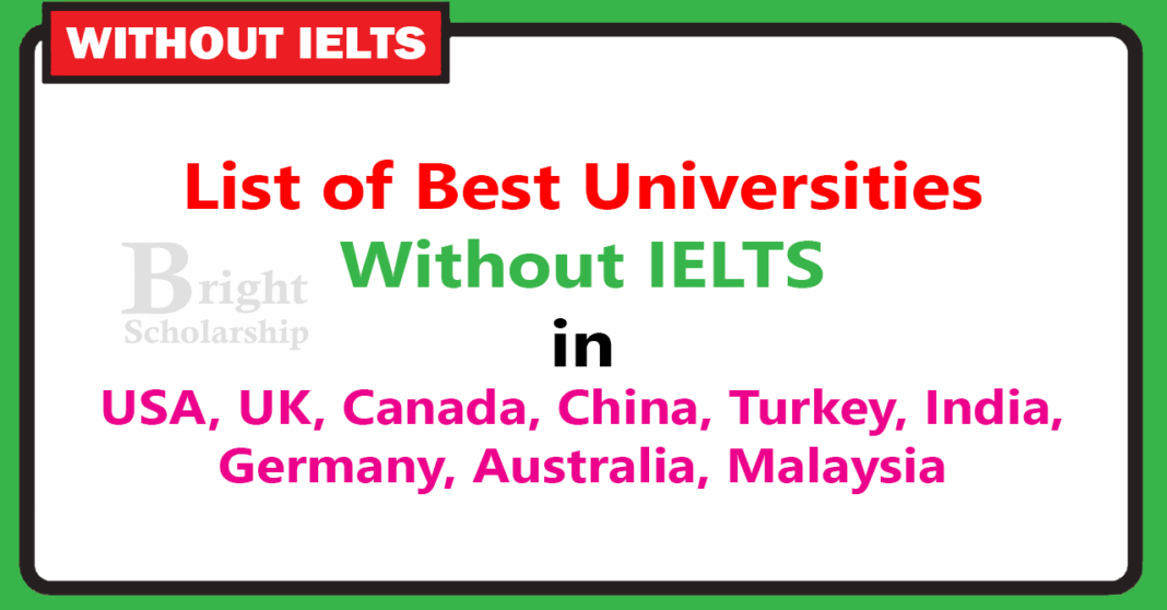 Best Universities Without IELTS 2026 | Best Countries to Study Without ...