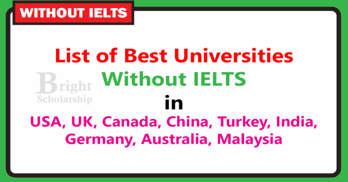 Best Universities Without IELTS 2026 | Best Countries to Study Without ...