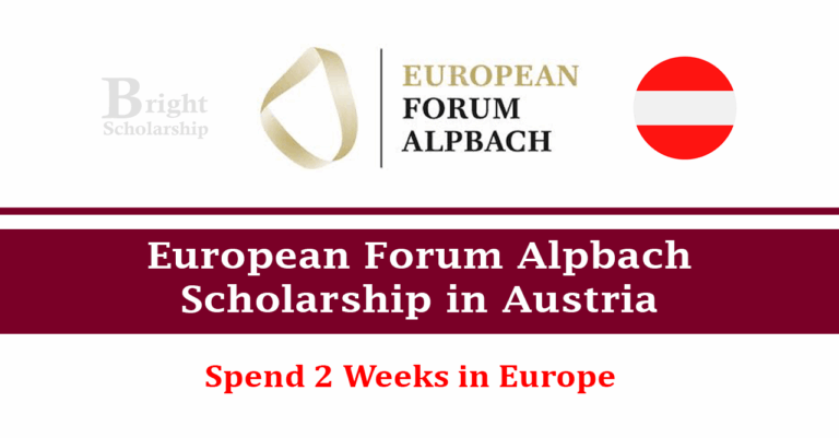 European Forum Alpbach Scholarship 2026 in Austria (Fully Funded)
