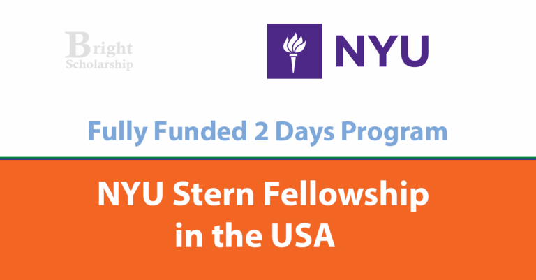 New York University Stern Fellowship 2026 in USA (Fully Funded)