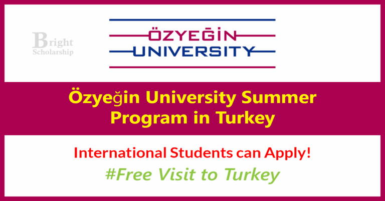 Özyeğin University Summer Program 2026 in Turkey (Funded)