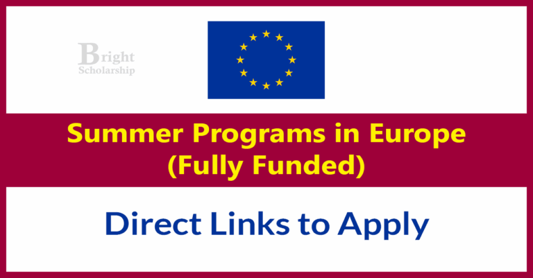 Summer Programs in Europe 2026 (Fully Funded)