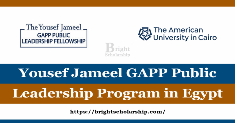 Yousef Jameel GAPP Public Leadership Program 2026 in Egypt (Fully Funded)