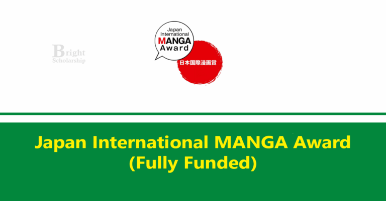 20th Japan International MANGA Award 2026 (Fully Funded)