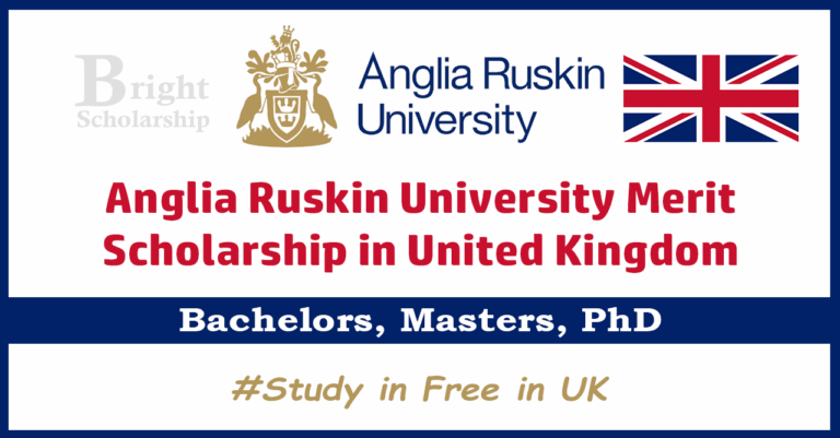 Anglia Ruskin University Merit Scholarship 2026 in UK (Funded)