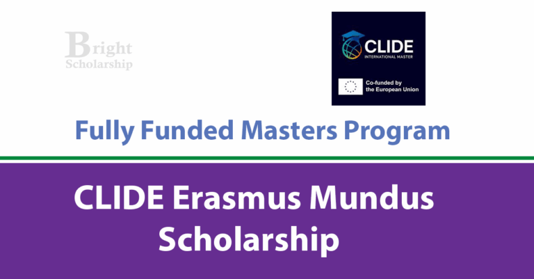 Erasmus Mundus CLIDE Scholarship 2026 (Fully Funded)