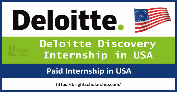 Deloitte Discovery Internship 2026 in USA (Funded)