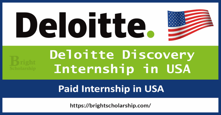 Deloitte Discovery Internship 2026 in USA (Funded)