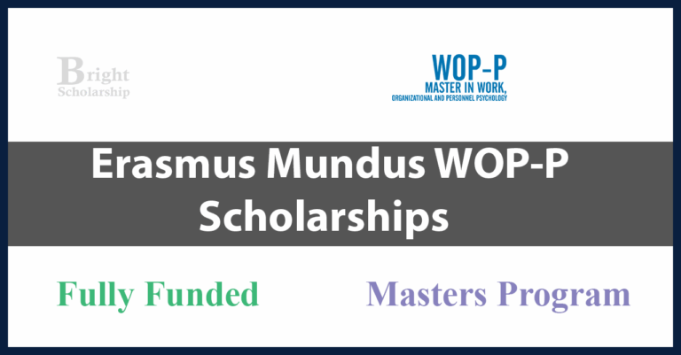 Erasmus Mundus WOP-P Scholarships 2026 (Fully Funded)