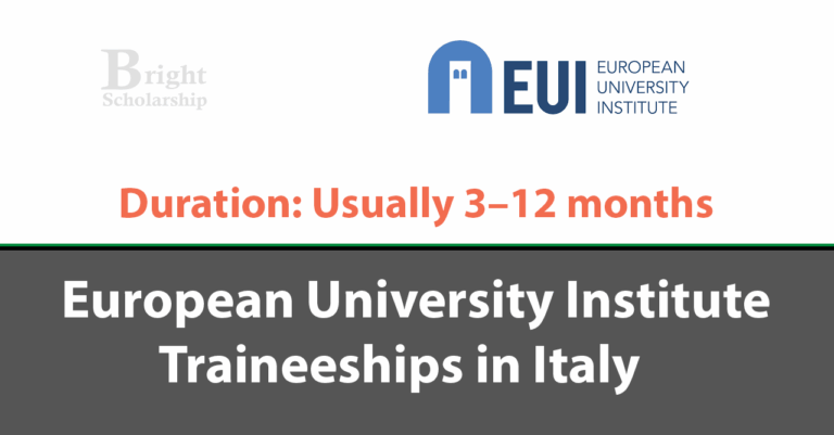 European University Institute Traineeships 2026 in Italy (Fully Funded)