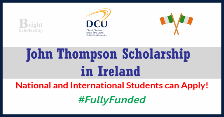 John Thompson Scholarship 2026 in Ireland (Funded)
