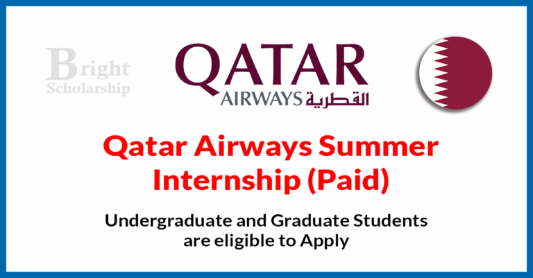 Qatar Airways Summer Internship 2026 Online Apply (Paid)
