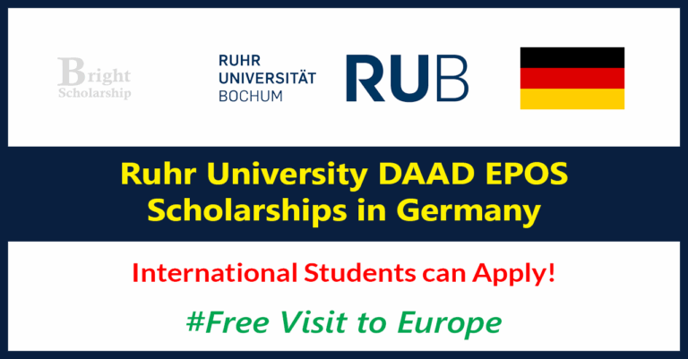 Ruhr University DAAD EPOS Scholarships 2028 in Germany (Fully Funded)