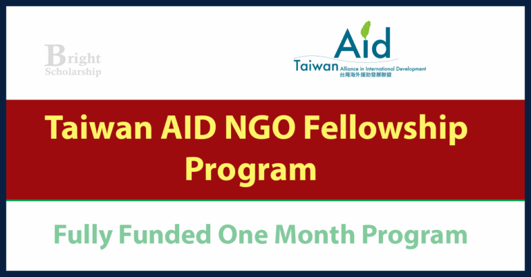 Taiwan AID NGO Fellowships 2026 (Fully Funded)