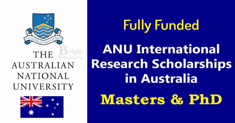 ANU International Research Scholarships 2026 in Australia (Fully Funded)