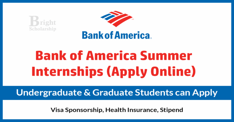 Bank of America Summer Internships 2026 Apply Online