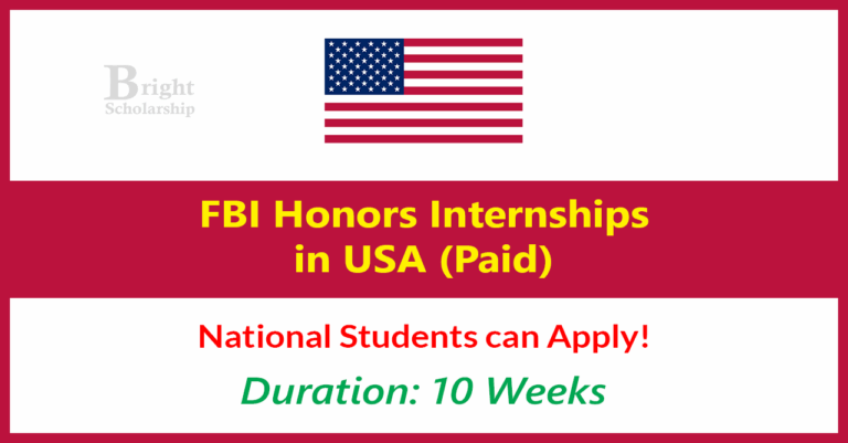 FBI Honors Internships 2027 in USA (Paid)