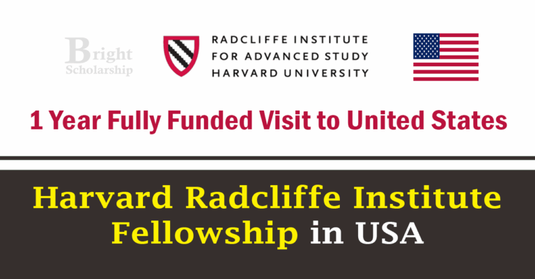Harvard Radcliffe Institute Fellowship 2027 in USA (Fully Funded)