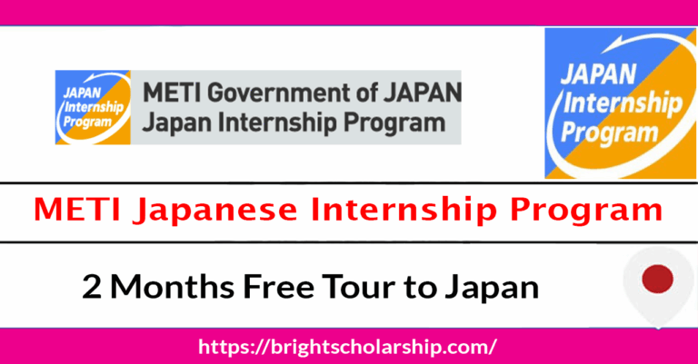 METI Japanese Internship Program 2026 in Japan (Fully Funded)