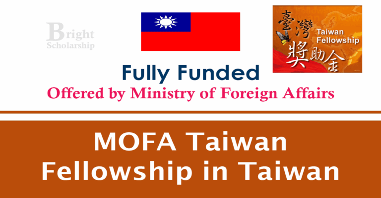 MOFA Taiwan Fellowship 2026 in Taiwan (Fully Funded)