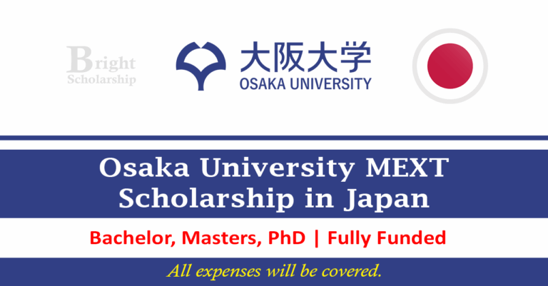 Osaka University MEXT Scholarship 2026 in Japan (Fully Funded)