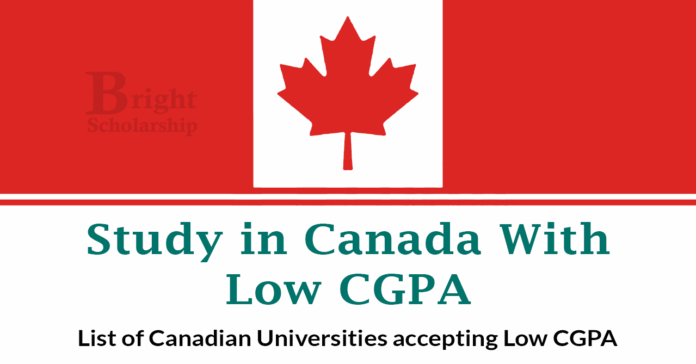 Study in Canada With Low CGPA 2026 Apply Now