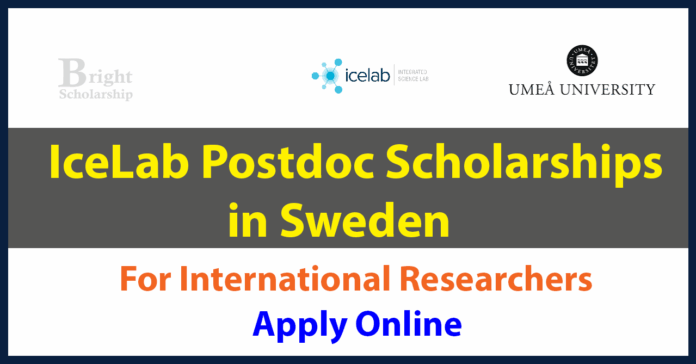 IceLab Postdoc Scholarships 2027 in Sweden (Funding SEK 720,000)