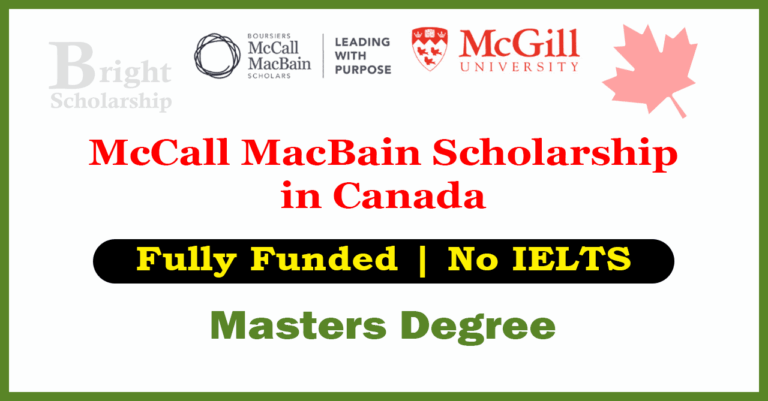 McCall MacBain Scholarship 2027 in Canada (Fully Funded)