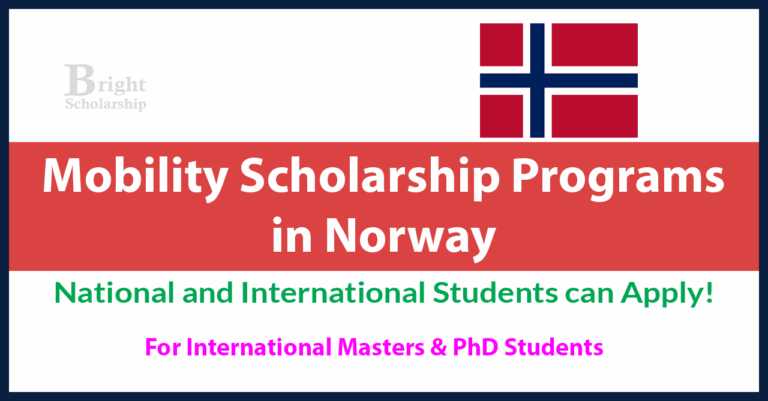 Norway Mobility Scholarships 2027 for MS, and PhD Students