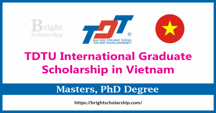 TDTU International Graduate Scholarship 2027 in Vietnam (Funded)