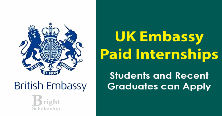 UK Embassy Paid Internships 2026 | British Embassy Internships