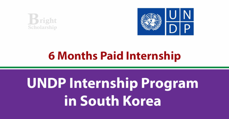 UNDP Administration Internship 2026 in South Korea (PAID)