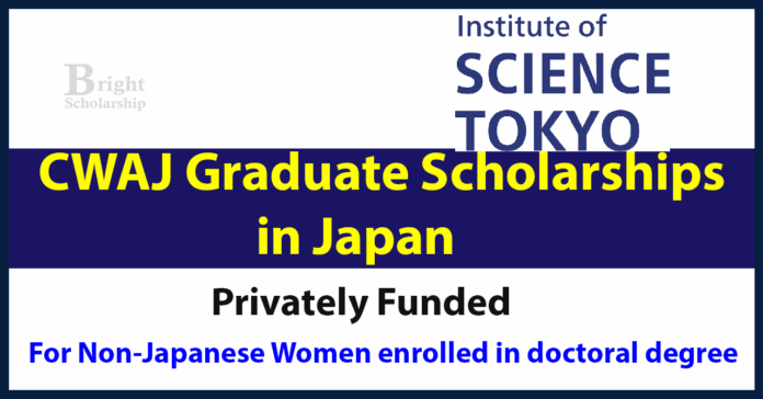 CWAJ Graduate Scholarships 2027 in Japan (Funded)