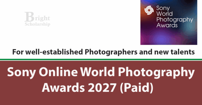 Sony Online World Photography Awards 2027 (Paid)