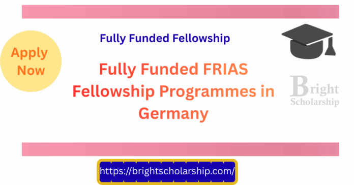 Fully Funded FRIAS Fellowship Programmes 2026-27 in Germany