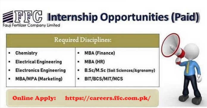 Fauji Fertilizer Company Internship 2022 for Pakistani Students – Paid Internship 2022