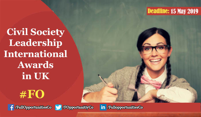 Civil Society Leadership International Awards at Durham University in the UK 2019